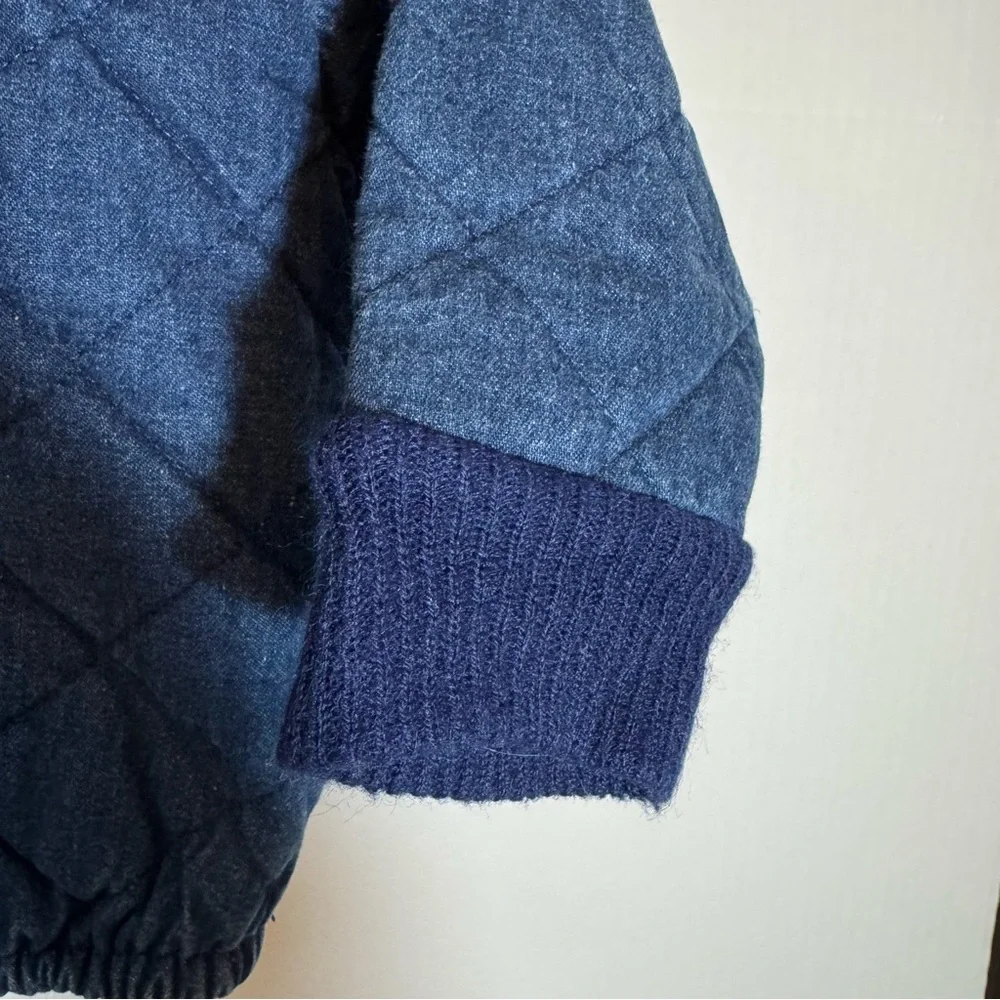 Vintage‎ Oshkosh B'Gosh Denim Quilted Hooded Jacket Size 24M